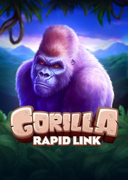 Captivating and jungle-themed image of the Gorilla Rapid Link game, showcasing the powerful and majestic gorilla as the central focus.